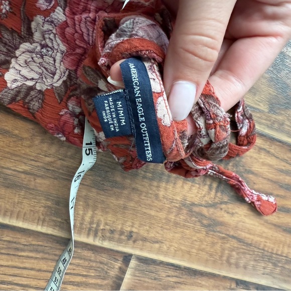 American Eagle Outfitters Red Floral Jumpsuit - Picture 5 of 6